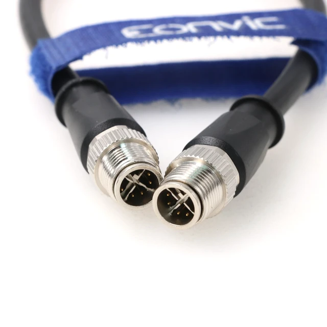 Alt view image 5 of 5 - Eonvic M12 Ethernet Cable X-Code 8 Pin Male to 8 Pin Male Cat6A High Flex Shielded Industrial Gigabit for Cognex in-Sight 8000 DataMan 260/360 (8M)