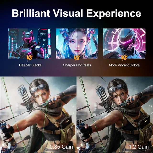 Alt view image 3 of 5 - WASJOYE 100'' Manual Pull Up Floor Rising Projector Screen, 16:9 4K HD