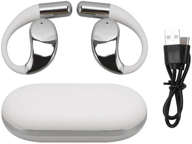 Main image of Vvikizy Cordless Earpieces Earphones V5.4 BT Earphone Noise Cancelling Long Battery Life Comfortable Fit 8h Music Playback for Sport Running Driving Business 40mAh per Earphone (White