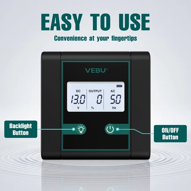 Alt view image 4 of 5 - Remote Control LCD Panel for VEBU Pure Sine Wave Inverters Only