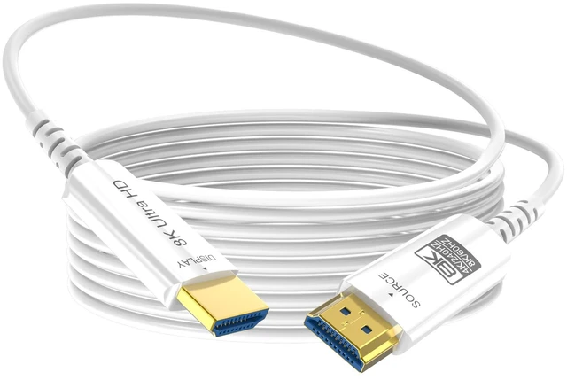 Main image of DGHUMEN 8K Fiber Optic HDMI Cable 100 FT, 8K@60Hz 4K@240Hz, Thin Extra Long HDMI Cable 48Gbps Ultra High Speed, Dynamic HDR, eARC, HDCP 2.2&2.3, 3D, Compatible for PS4/5/Xbox/TV/Laptop/Monitor