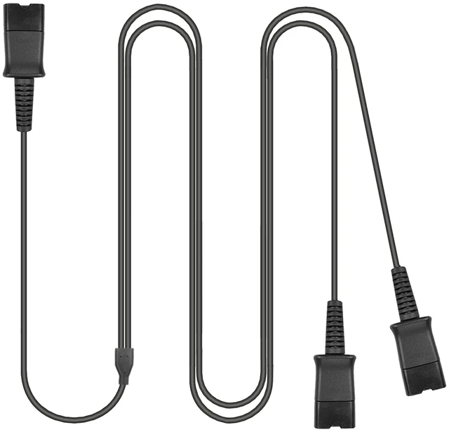 Main image of Weatwo Training Y Splitter Adapter Cable for All Plantronics QD Headphone