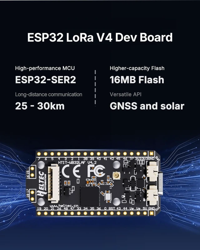 Alt view image 2 of 5 - MESHYEAOFAH Meshtastic LoRa V4 No Screen - ESP32S3 SX1262 WiFi Bluetooth