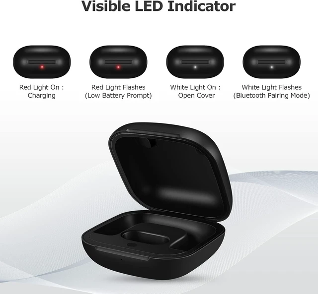 Alt view image 4 of 4 - Charging Case Replacement Compatible for Powerbeats Pro Charger with Bluetooth Pairing Sync Button, 700mAh Built-in Battery (Not Include Powerbeats Pro)