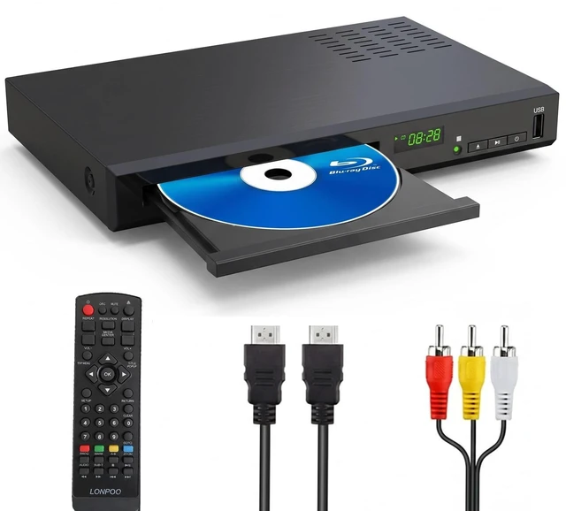 Main image of LONPOO 1080P HD Blu-Ray DVD Player for TV with Dolby Digital True HD/DTS
