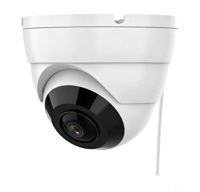 Main image of Real HD 5MP 4MP 180 Degree Wide Angle PoE IP Dome Camera Outdoor/Indoor, 1.8MM Fisheye Lens, 65ft IR Night Vision, H.265+ IP67 Waterproof, NDAA Compliant
