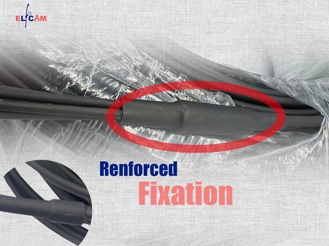 Alt view image 4 of 5 - Elfcam - 150m/492.12ft 4-Core Single-Mode OS2 9/125m Fiber Optic Patch Cable, LSZH Main Jacket, Armored Branch, 2X Duplex LC/UPC to 2X Duplex LC/UPC, 10G/25G/40G/100G Compatible