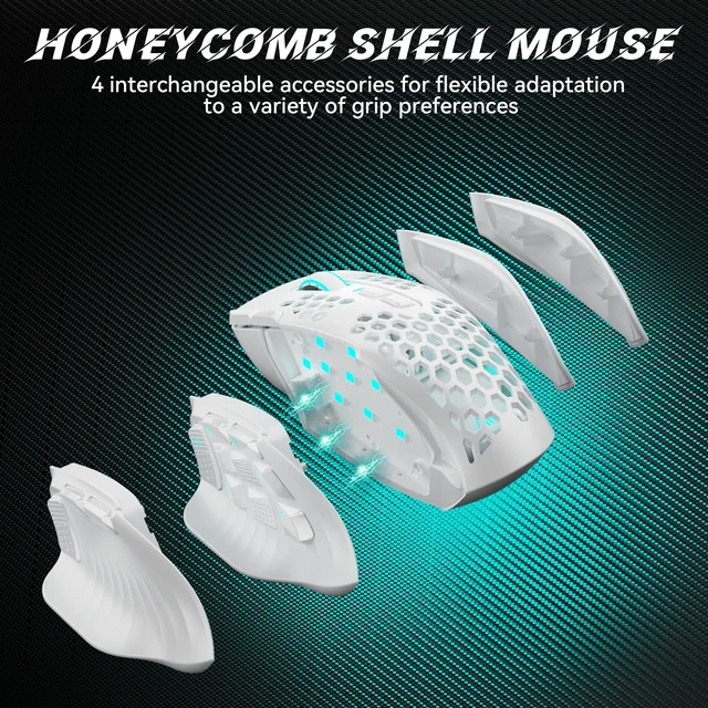 Alt view image 3 of 5 - SM809 Pro Tri-Mode MMO Gaming Mouse, 16 Custom Buttons & 24000 DPI