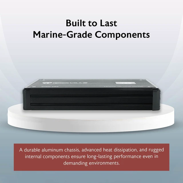 Alt view image 3 of 5 - Rockville Atom P60 2 Channel Car/ATV Amplifier, 1200W RMS, 4800W Peak