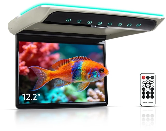 Main image of Immiper 12.2 Inch FHD Car Overhead Monitor with HDMI, Built-in Speake Grey