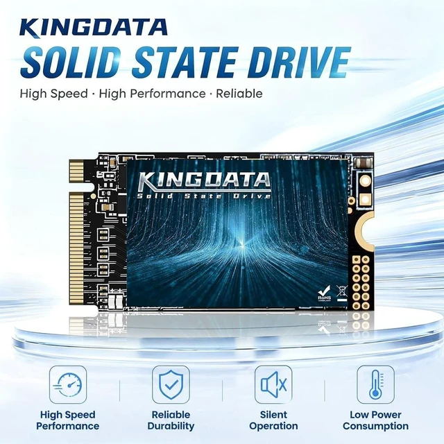 Alt view image 2 of 5 - KINGDATA M.2 2242 SSD 128GB 3D NAND TLC PCIe 3.0x4 NVMe 22x42mm
