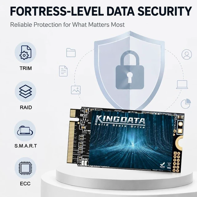Alt view image 4 of 5 - KINGDATA M.2 2242 SSD 128GB 3D NAND TLC PCIe 3.0x4 NVMe 22x42mm