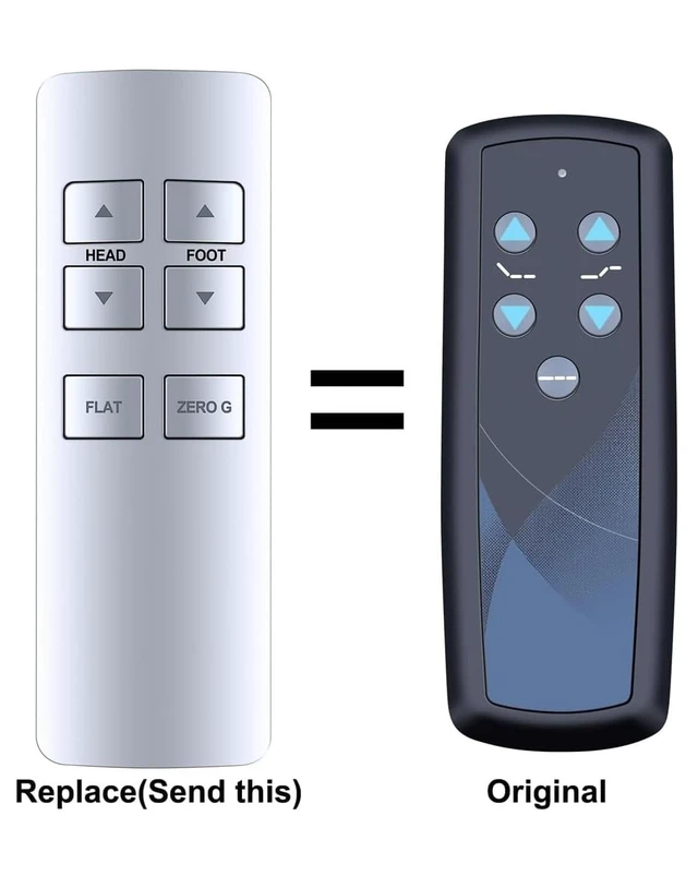 Alt view image 2 of 4 - Rankle Memory Replacement Remote Control for Ease 1.0/Tempurpedic Ease 2.0 Adjustable Bed