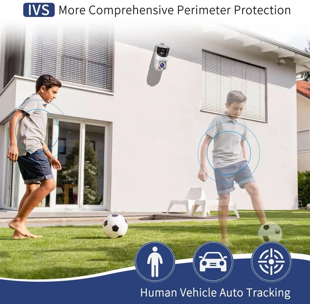 Alt view image 3 of 5 - GemaVision PTZ Camera 8+4MP 25x Smart Dual Light IP POE Panoramic PTZ Camera 180 Wide Angle Splicing,Support Auto Tracking,PTZ4E25X-T180