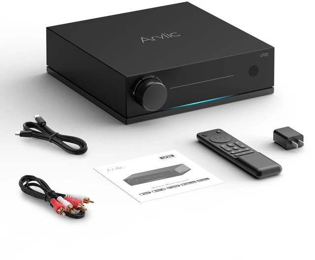 Main image of Arylic LP20 Wireless Music Streamer with AirPlay 2, Google Cast & Spotify Connect, HiFi DAC Audio Receiver with AK4490EQ, Lossless Streaming, Support Siri & Google Assistant