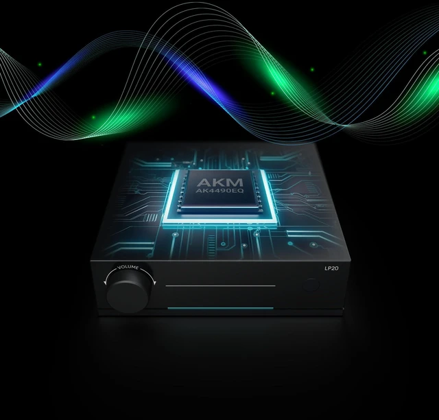 Alt view image 3 of 5 - Arylic LP20 Wireless Music Streamer with AirPlay 2, Google Cast & Spotify Connect, HiFi DAC Audio Receiver with AK4490EQ, Lossless Streaming, Support Siri & Google Assistant