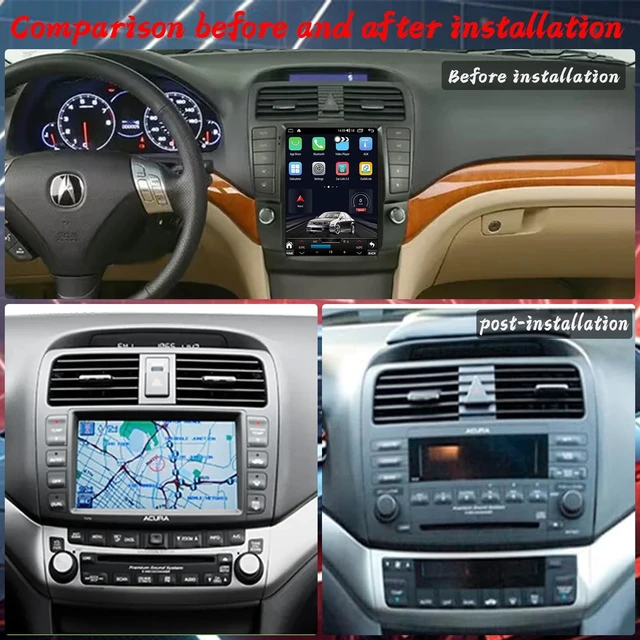 Alt view image 2 of 5 - for Acura TSX 2004-2008 Android Car Stereo Radio Tesla Style Touchscreen