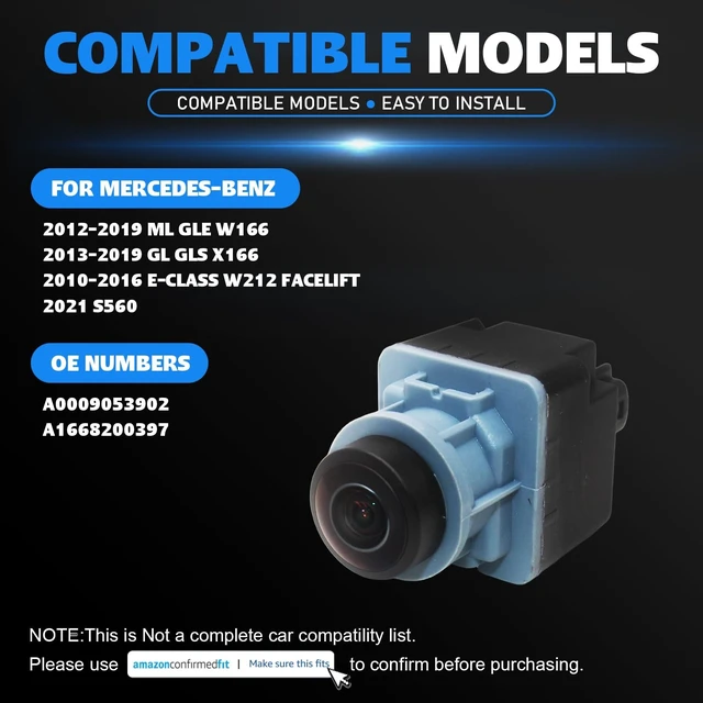 Alt view image 2 of 5 - A0009053902 Surround 360 Front Rear View Camera for Benz ML GL 2012-2019