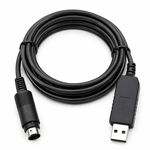 Alt view image 2 of 3 - Vireliquon USB to RS232 Serial Communication Cable for Alicat Mass Flow Meters & Controllers, Compatible with Alicat Instruments, 6FT