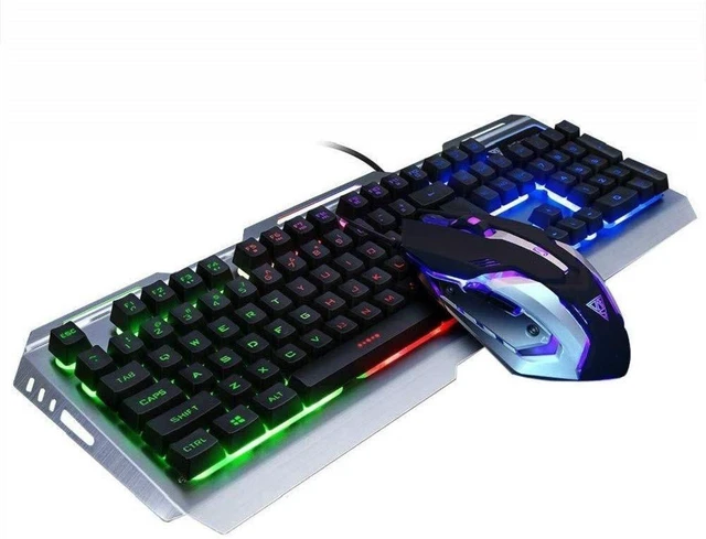 Main image of Wired Gaming Keyboard Mouse Combo RGB Rainbow LED Backlit for Gamer