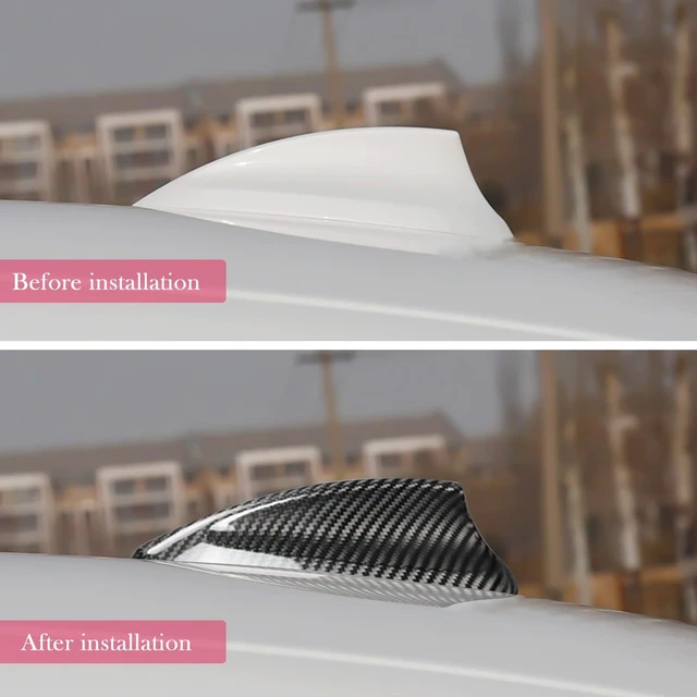 Alt view image 5 of 5 - SUNJIKA Shark Fin Antenna Cover for BMW 1 2 3 5 6 X1 X2 X3 X4 X5 X6 X7