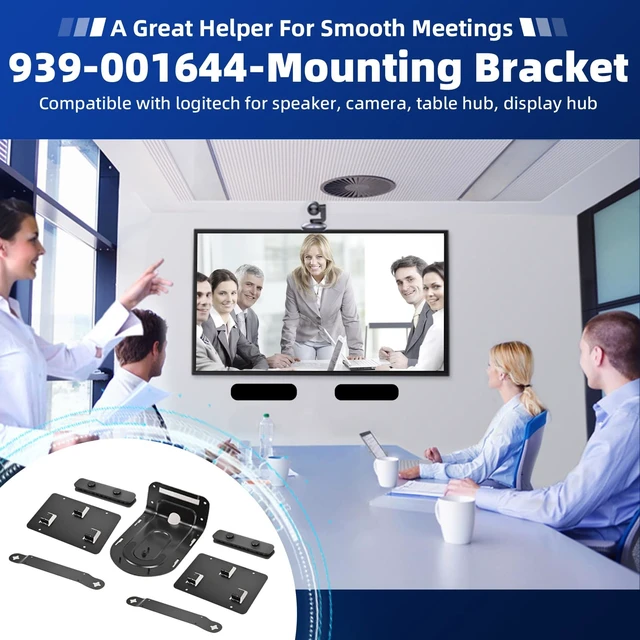 Alt view image 2 of 5 - Opergen Video/Rally Mounting Kit Compatible with Logitech Rally and Rally Plus Mounting Bracket for Speakers, Cameras, Desktop Hubs, and Display Hubs, 939-001644 Rally Mounting Kit