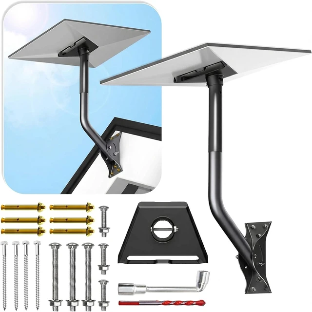 Main image of Gexbin Starlink Gen 4 Mount, 360 Adjustable Heavy-Duty Roof/Wall/Eave Bracket for Standard V3 V4 4X Dish, Weatherproof Aluminum Adapter Satellite Internet Mount
