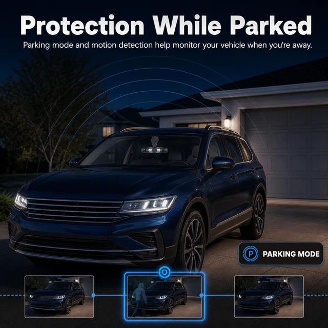Alt view image 5 of 5 - 360 Dash Cam 4 Channel, 4K Front & 1080P Interior Recording With 360 View, With Night Visions & Parking Mode, Loop Recording Feature, 128GB Card, Front Rear Side Cameras, Vehicle Recorder
