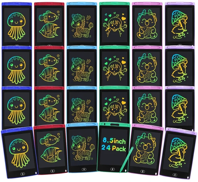 Main image of 24 Pack LCD Writing Tablet for Kids 8.5 inch LCD Writing Board Erasable Colorful Doodle Board Drawing Tablet Educational Learning Toys Birthday Gifts for Kids Age 3 4 5 6 7 8 9(Rounded Corner)