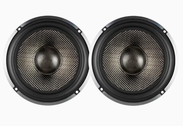 Main image of Amagkon 6.5Inch Two Way Mid-Bass Car Sound Speaker, Carbon Fiber Cone, 300Watt Max, 4Ohm,91dB, Full Range, High-Efficiency Speaker, Set of 2