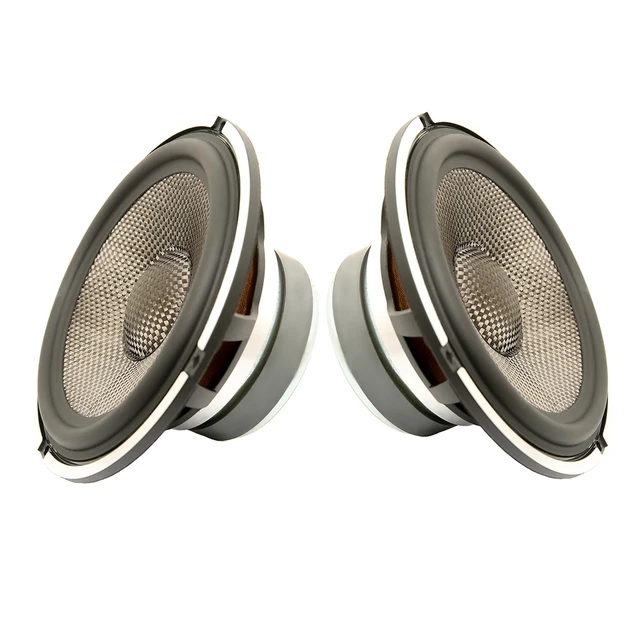Alt view image 2 of 5 - Amagkon 6.5Inch Two Way Mid-Bass Car Sound Speaker, Carbon Fiber Cone, 300Watt Max, 4Ohm,91dB, Full Range, High-Efficiency Speaker, Set of 2