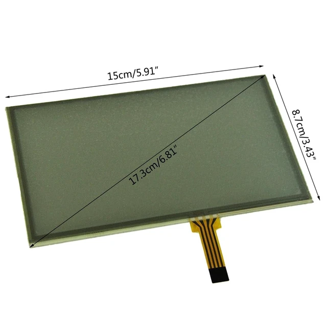 Alt view image 3 of 5 - Micarun Touch Screen Digitizer Glass on Navigation Radio LCD 6.5 inch 8 Pin for 2011-2018 Jeep Wrangler JK Uconnect MyGIG 430 RBZ RB2 430N RHB Stereo Receivers Radio