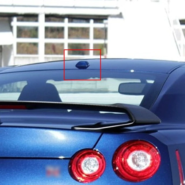 Alt view image 3 of 5 - Car Exterior Roof Shark Fin Antenna Trim Cover,Fit for Nissan GTR R35 2008-2016,Real Hard Carbon Fiber Auto Decoration Accessories (Black Carbon Fiber)