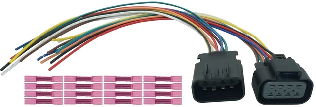 Main image of Micarun 8 Pins Male and Female Projector Headlight LED DRL Wiring Harness Connector Pigtail Plug for Volvo VNL 20042018 82329124, 82329127