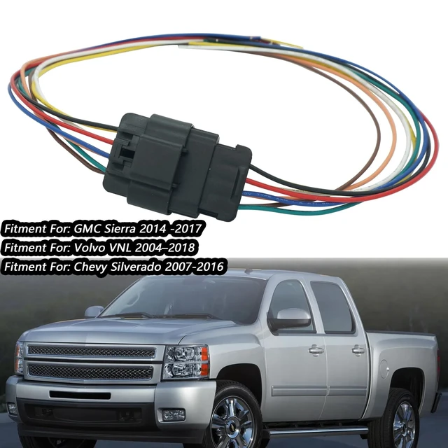 Alt view image 2 of 5 - Micarun 8 Pins Male and Female Projector Headlight LED DRL Wiring Harness Connector Pigtail Plug for Volvo VNL 20042018 82329124, 82329127