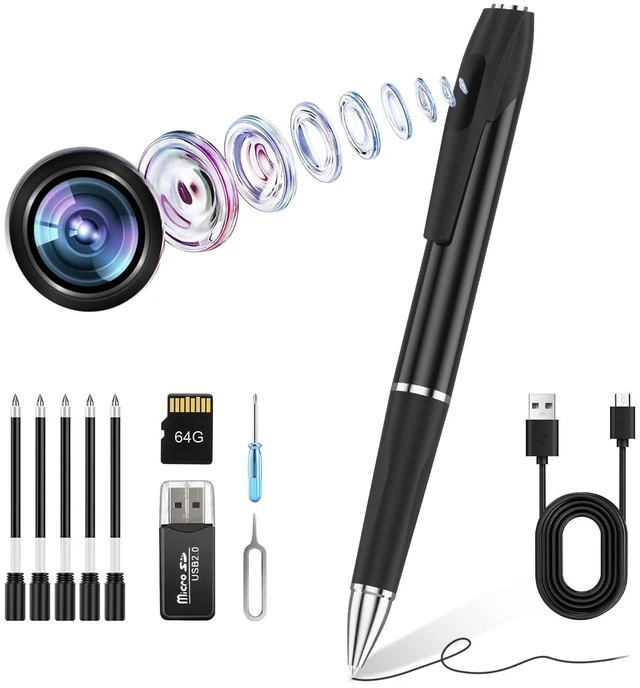 Main image of Ytcku Hidden Camera Pen with 64GB, 1080P Indoor Security Camera for Office and Study, Pet Camera for Home Safety