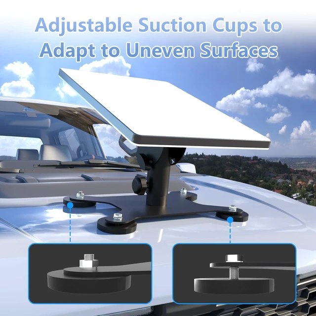 Alt view image 5 of 5 - Starlink Mini Mount, 200lbs Magnetic Base, 45 Adjustable Bracket