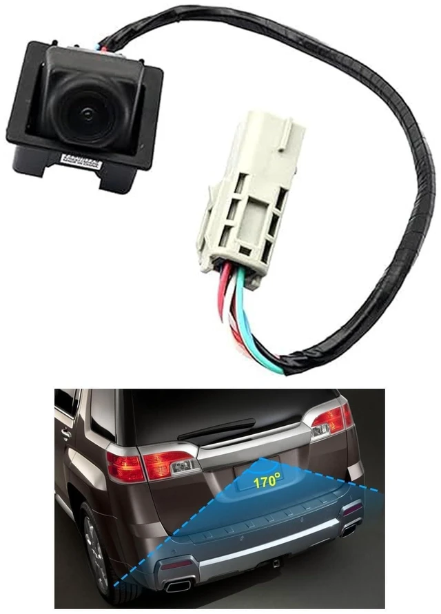 Main image of FZJDSD 95407397 Rear View Backup Camera fit for 2011-2016 Chevy Cruze, 2010-2017 Equinox fit for GMC Terrain, 170 Wide Angle IP68 Plug & Play Park Assist Camera, Replace 22913698 GM1960105