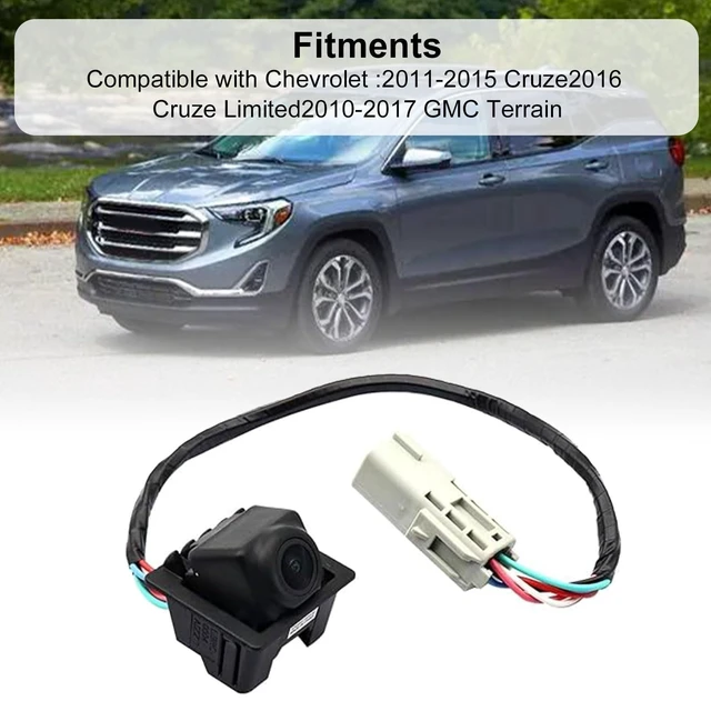 Alt view image 4 of 5 - FZJDSD 95407397 Rear View Backup Camera fit for 2011-2016 Chevy Cruze, 2010-2017 Equinox fit for GMC Terrain, 170 Wide Angle IP68 Plug & Play Park Assist Camera, Replace 22913698 GM1960105