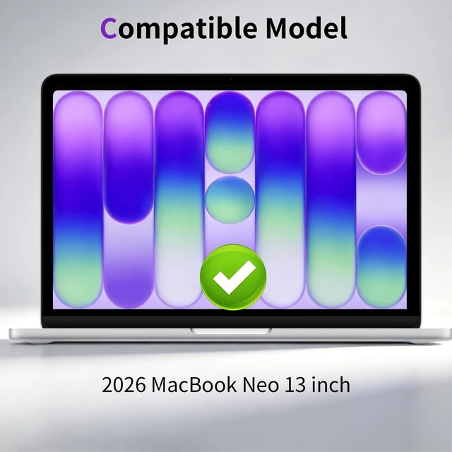 Alt view image 2 of 5 - Fotbor 2 Pack for 2026 MacBook Neo 13-Inch Anti Reflective Screen Protector