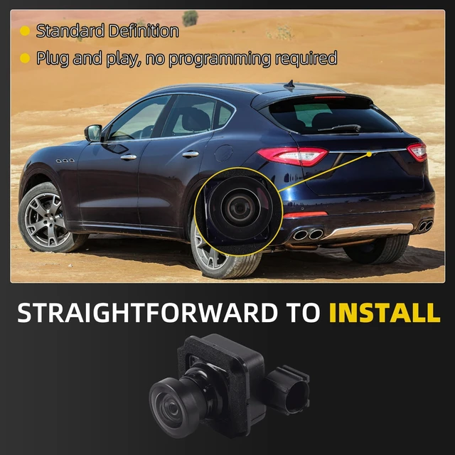 Alt view image 4 of 5 - Dasbecan Rear View Backup Camera Compatible with Maserati Levante 2017-2020