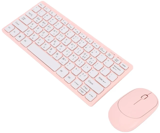 Main image of Erchineko Korean Wireless Keyboard Mouse Combo, Compact 78 Key 2.4GHz Plug and Play Set with Silent Mouse Ergonomic Tilt Ultra Thin ABS Design for PC Laptop Korean Learners