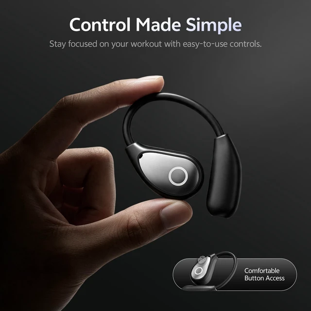 Alt view image 2 of 5 - HJSlucky 2026 Open Ear Earbuds, 70H Playtime, 14.2mm Dynamic Drivers, IPX6