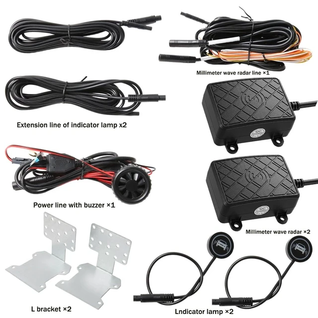 Alt view image 2 of 5 - ZYNJ 24 GHz Blind spot Detection Monitoring System kit 12 V BSD Sensor