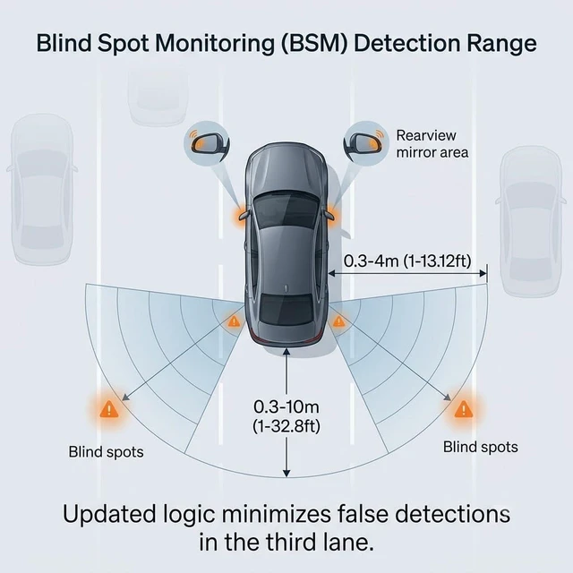Alt view image 4 of 5 - ZYNJ 24 GHz Blind spot Detection Monitoring System kit 12 V BSD Sensor