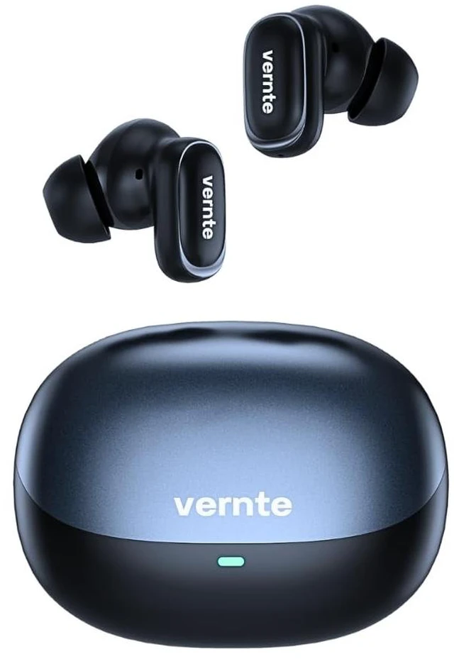 Alt view image 2 of 5 - Noise Cancelling Deep Bass Earbuds, Bluetooth 5.4, 32 hours of Battery Life, Triple Driver System, Multipoint Connectivity, aptX Lossless, 6 Mics AI CVC 8.0 Call, LDAC Hi-Res, IPX6 Waterproof - Black