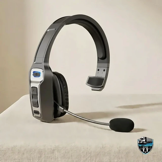 Alt view image 2 of 5 - Trucker Bluetooth Headset, KH-23 Wireless Headset with Upgraded Microphone AI Noise Canceling