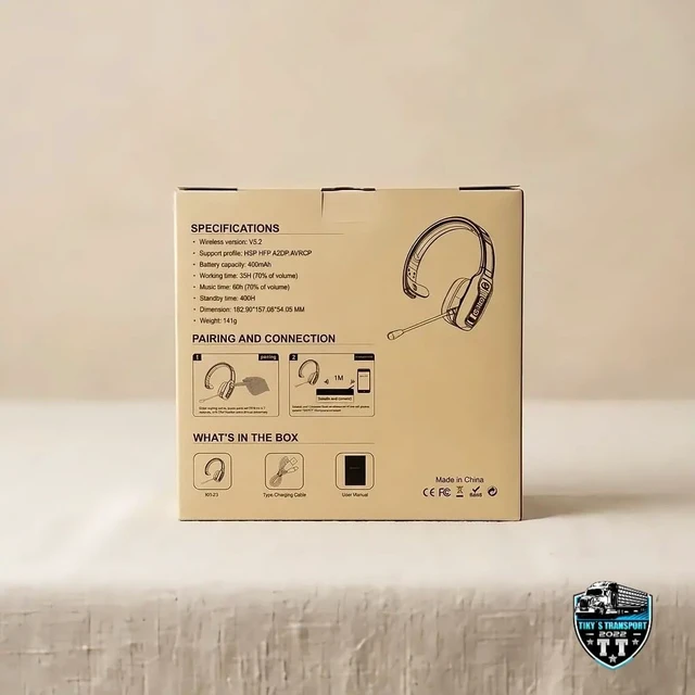 Alt view image 4 of 5 - Trucker Bluetooth Headset, KH-23 Wireless Headset with Upgraded Microphone AI Noise Canceling