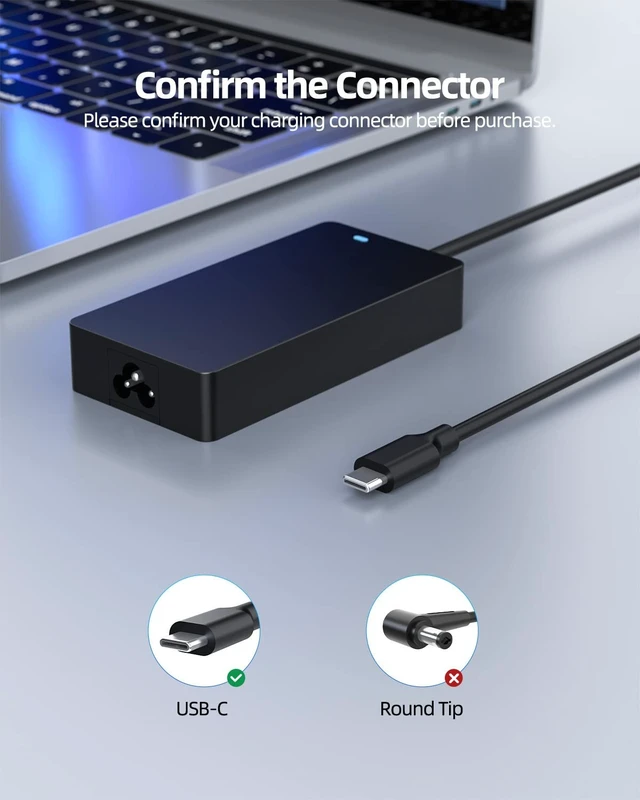 Alt view image 2 of 5 - 100W Charger Compatible with Asus Zenbook Duo A14, Vivobook S16 Laptop