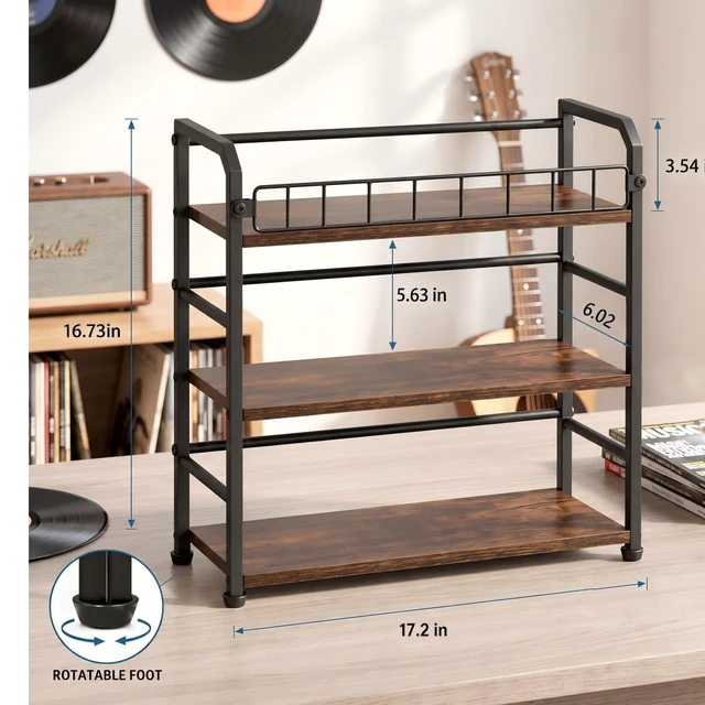 Alt view image 5 of 5 - Exood 3-Tier CD Storage Rack, Holds Up to 123 Jewel Cases, Easy to assemble